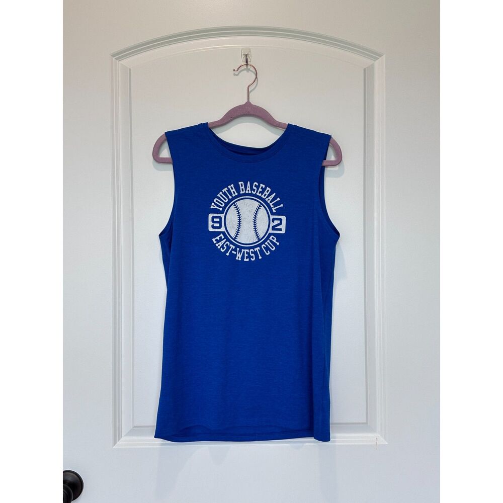 NWT DSG Movement Tank Royal Blue Baseball Print Size Boys XL